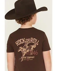 Rock & Roll Denim Boys' Bronco Rider Short Sleeve Graphic T-Shirt