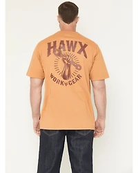 Hawx Men's Solid Wrench Short Sleeve Graphic Work T-Shirt