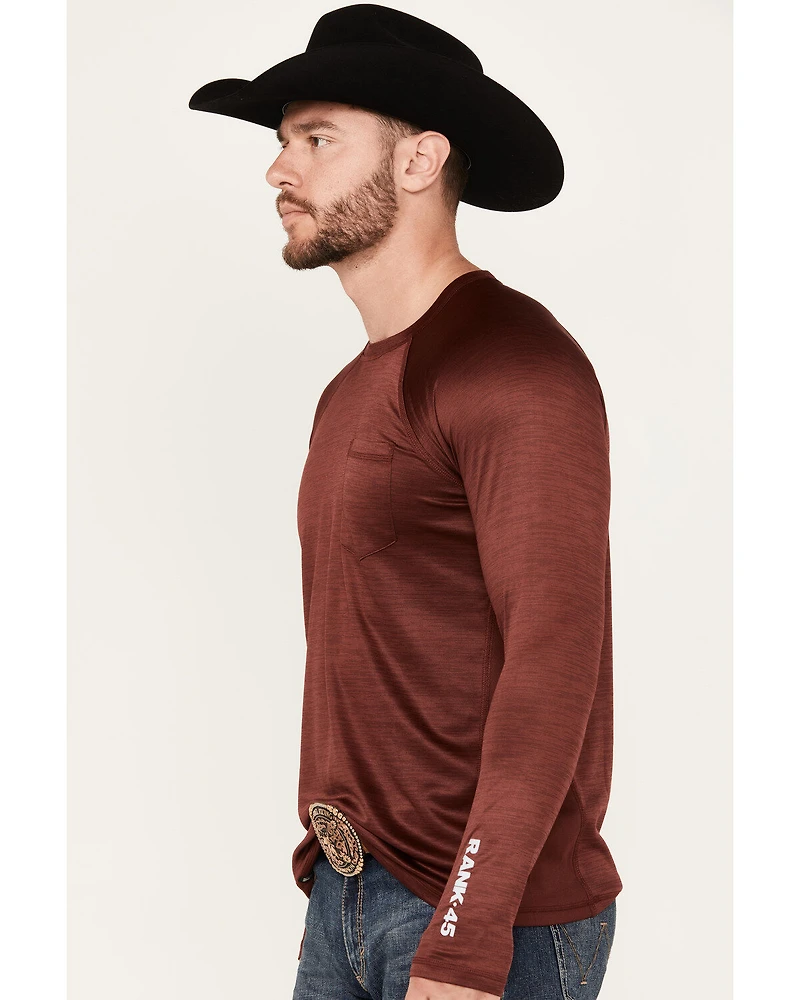 RANK 45® Men's Long Sleeve Performance T-Shirt