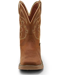 Justin Men's Stampede Rush Waterproof Western Work Boots - Steel Toe
