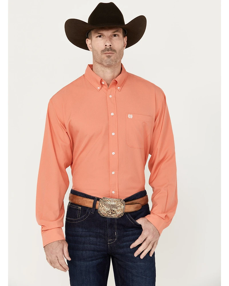 Cinch Men's ARENAFLEX® Solid Long Sleeve Button-Down Western Shirt