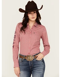 Ariat Women's Boot Barn Exclusive Team Kirby Medallion Print Long Sleeve Button-Down Stretch Western Shirt