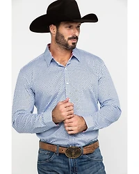 Scully Signature Soft Series Men's X Geo Print Long Sleeve Western Shirt