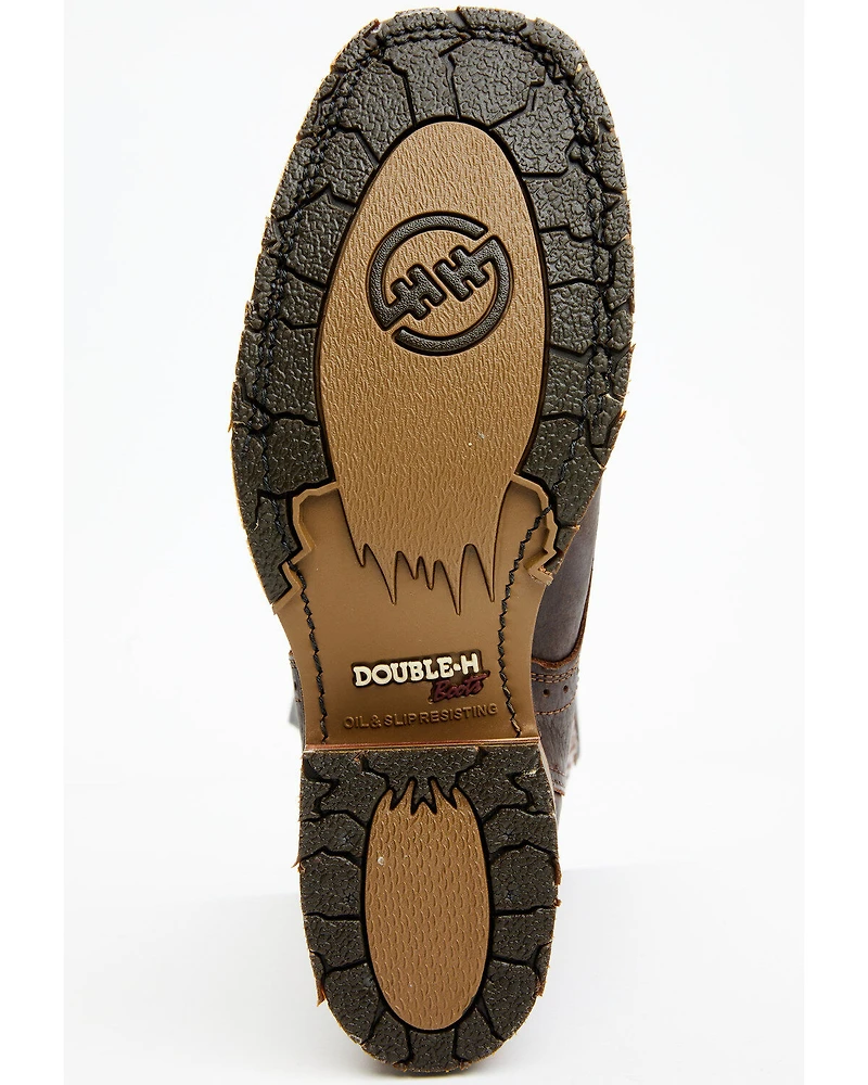 Double H Men's 11" Domestic Ice Roper Performance Western Boots - Broad Square Toe