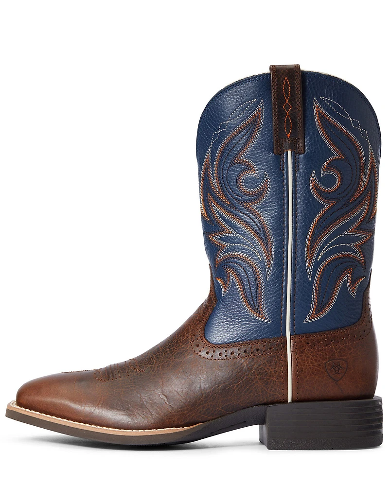 Ariat Men's Sport Knockout Western Performance Boots - Broad Square Toe