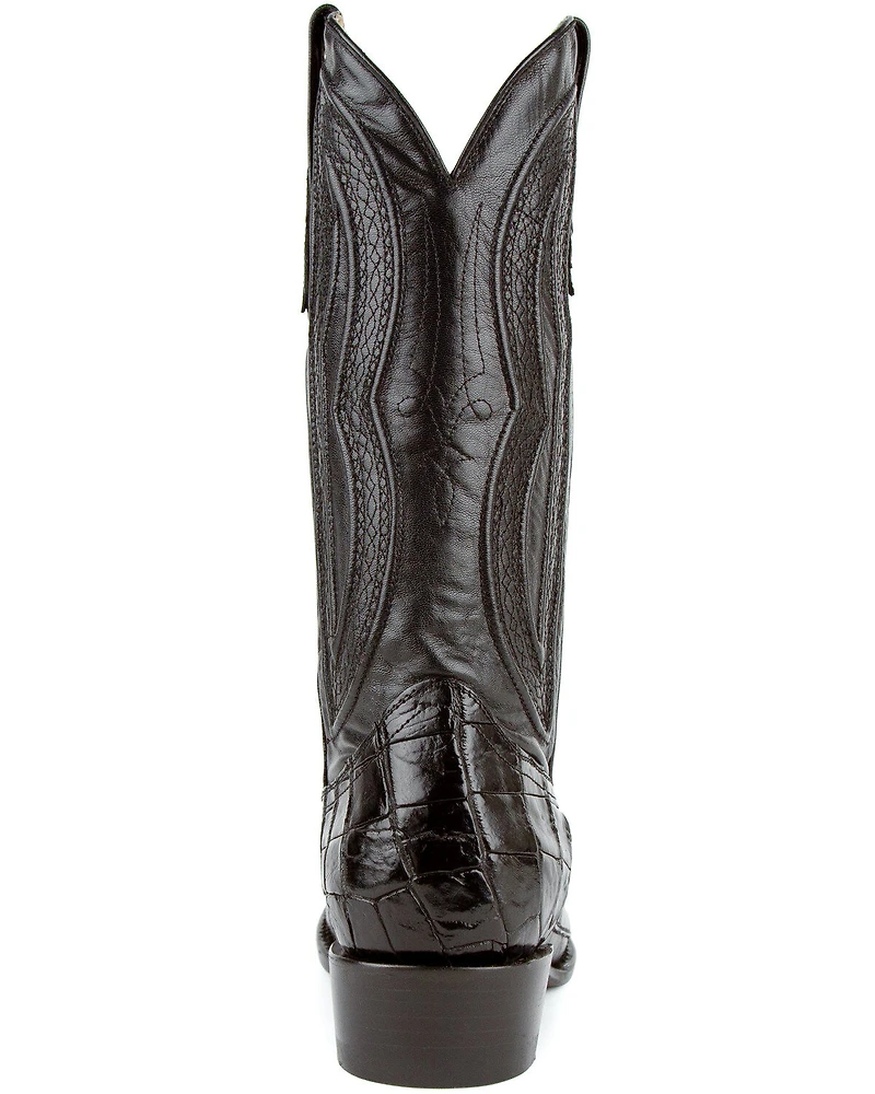 Ferrini Men's Stallion Alligator Belly Western Boots - Round Toe