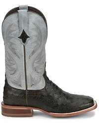 Tony Lama Women's Searcy Exotic Full Quill Ostrich Western Boots - Broad Square Toe