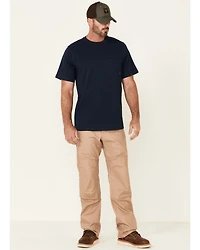 Hawx Men's Solid Navy Forge Short Sleeve Work Pocket T-Shirt - Tall