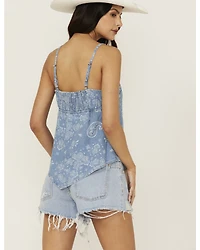 Wrangler Women's Smocked Bandana Top