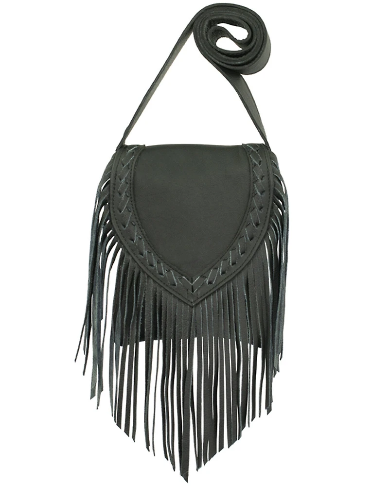 American West Women's Fringe Saddle Crossbody