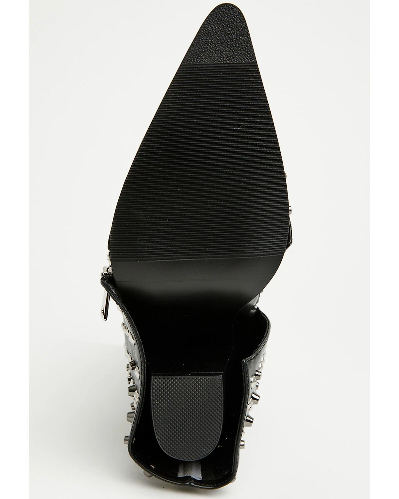 Azalea Wang Women's Hematine Studded Fashion Boots - Snip Toe