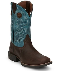 Justin Men's 11" Bowline Western Boots - Broad Square Toe