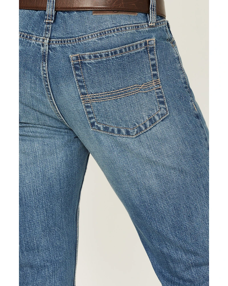 Cody James Men's Roughstock Wash Jackson Slim Straight Rigid Denim Jeans