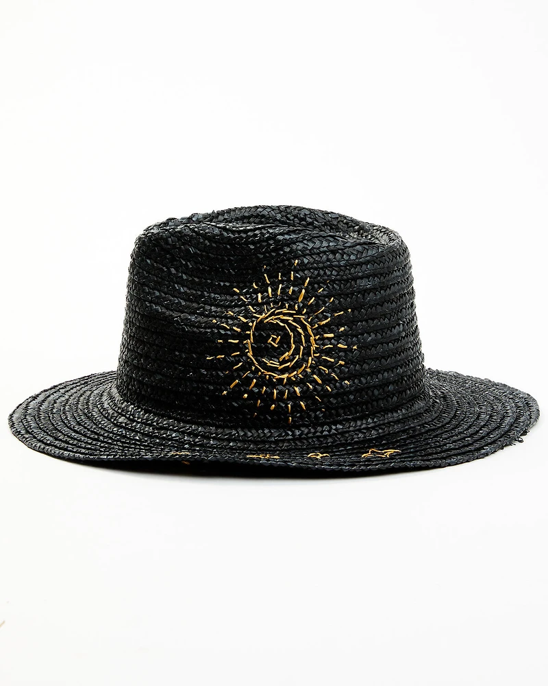 Shyanne Women's Celestial Sunshine Straw Western Fedora