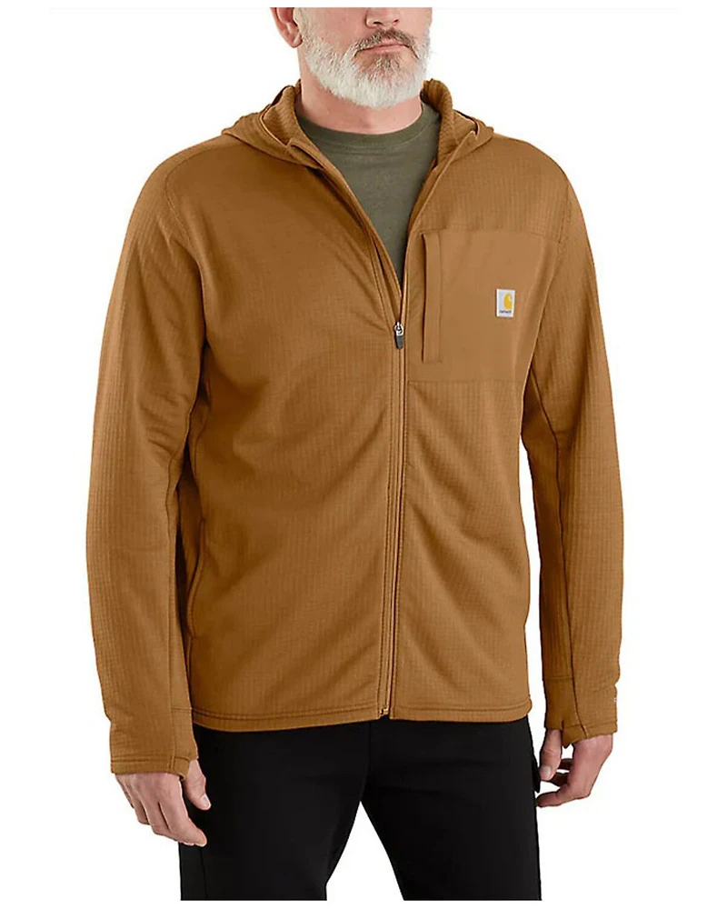 Carhartt Men's Force® Relaxed Fit Full-Zip Long Sleeve Hooded Shirt