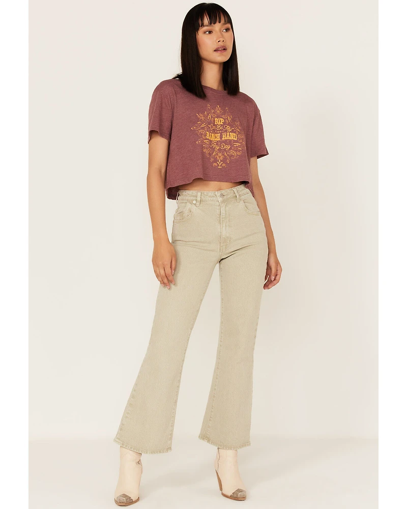 Wrangler x Yellowstone Women's RIP Can Be My Ranch Hand Cropped Graphic Tee