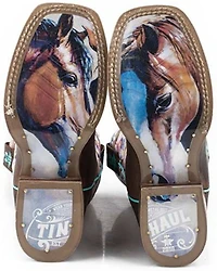 Tin Haul Girls' Daisy Western Boots - Square Toe