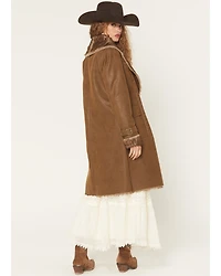 Panhandle Slim Women's Distressed Pleather Coat