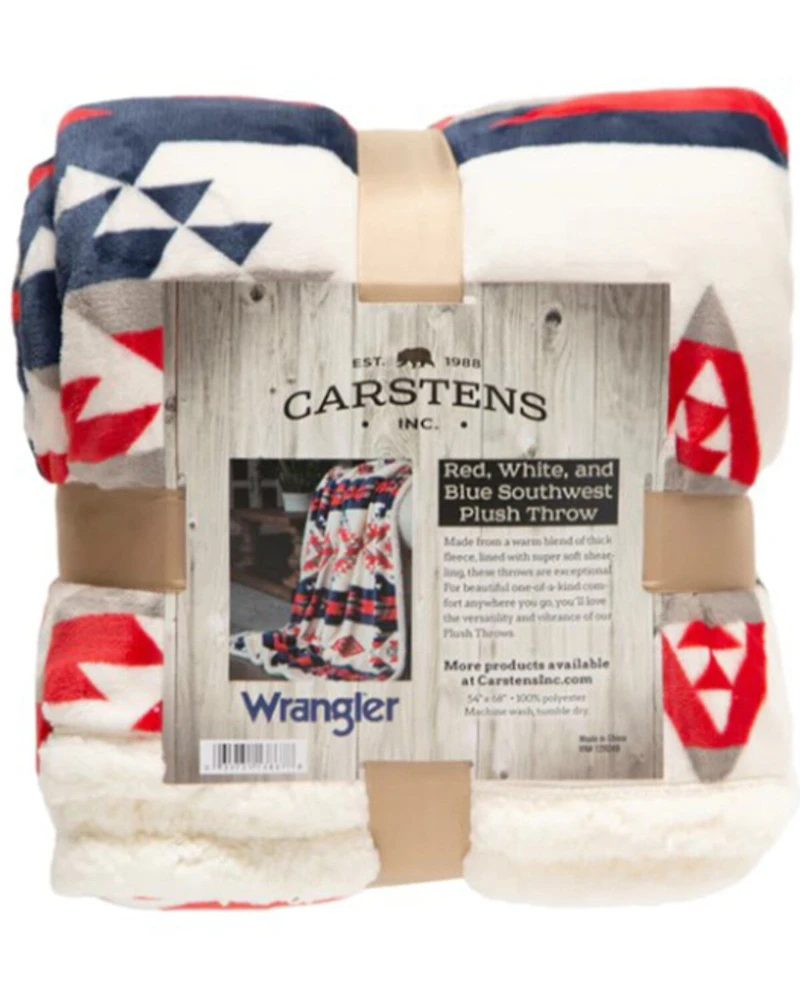 Carstens Home Southwest Plush Sherpa Throw