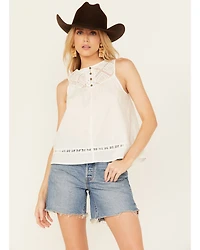 Eyeshadow Women's Lace Bodice Tank
