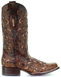 Corral Women's Embroidered Stud Inlay Western Boots