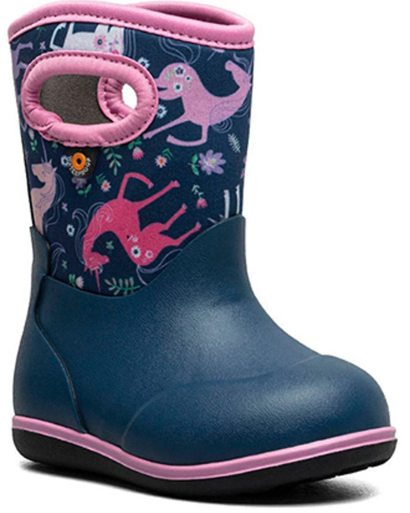 Bogs Toddler Girls' Classic Unicorn Meadow Rainboots