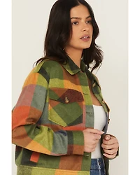 Cleo + Wolf Women's Buffalo Plaid Print Coat