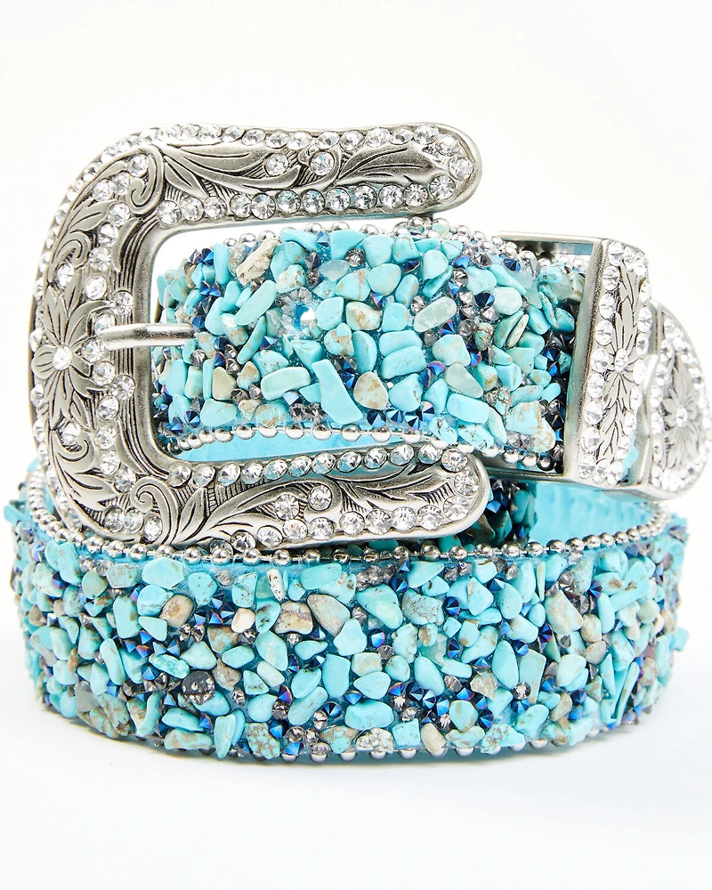 Shyanne Women's Mesh Bling Western Belt
