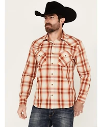 Pendleton Men's Frontier Plaid Print Long Sleeve Snap Western Shirt