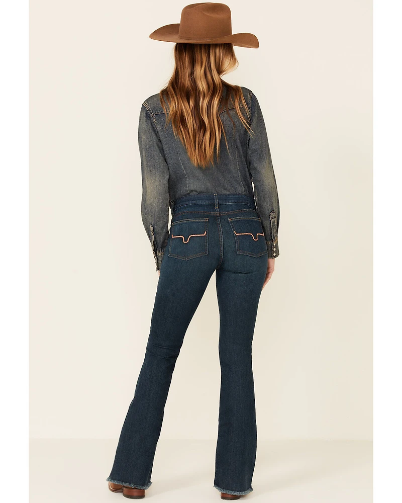 Kimes Ranch Women's Dark Wash Lola Raw Trousers