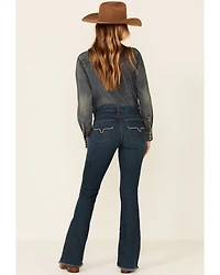 Kimes Ranch Women's Dark Wash Lola Raw Trousers