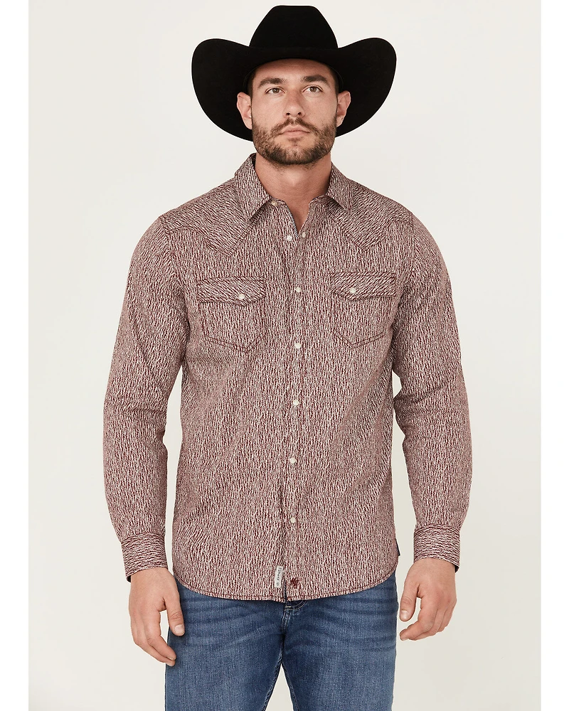 Moonshine Spirit Men's Album Printed Long Sleeve Pearl Snap Western Shirt
