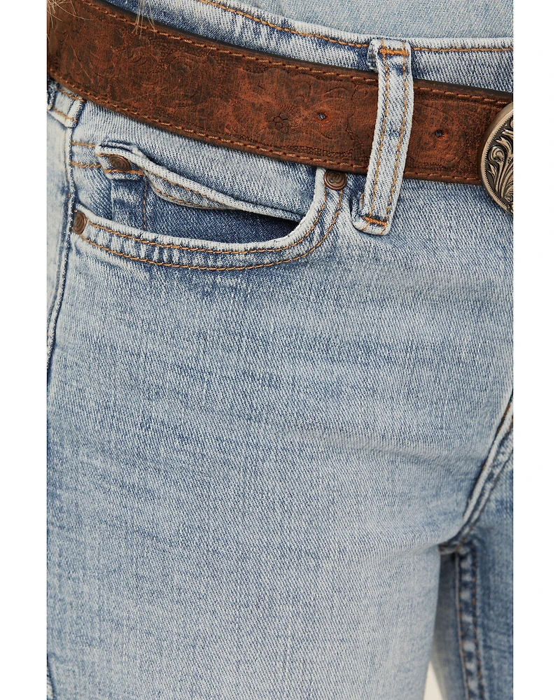 Wrangler Girls' Light Wash Trouser Denim Jeans