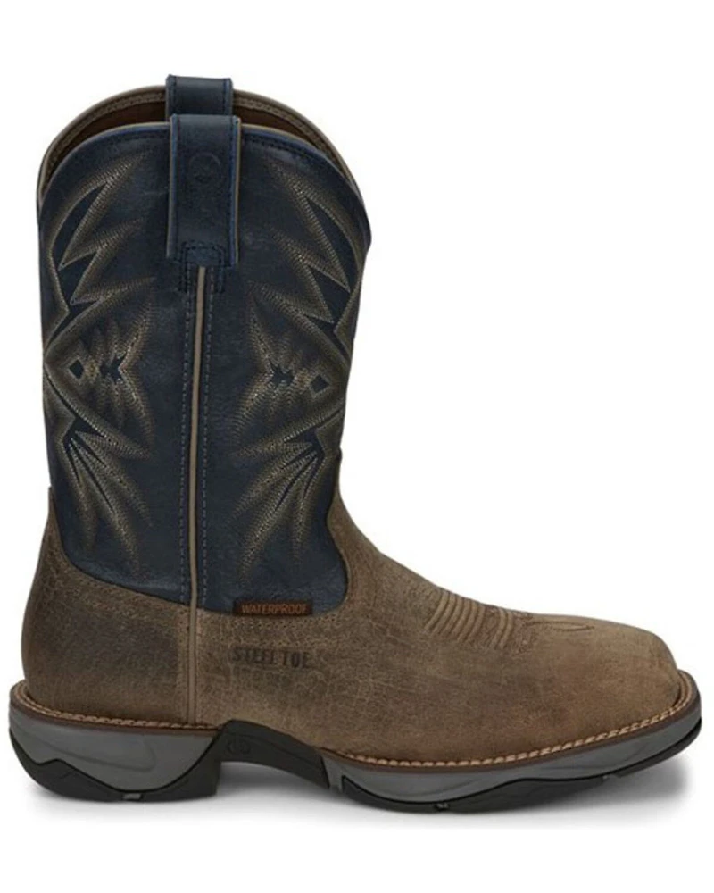 Tony Lama Men's Bartlett Stone Western Work Boots - Steel Toe
