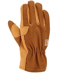 Carhartt Synthetic Leather Open Cuff Work Gloves