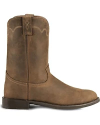 Justin Men's Stampede Roper Western Boots - Round Toe