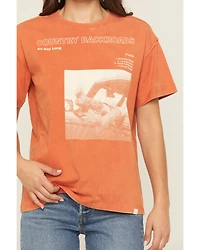 Cleo + Wolf Women's Backroads Short Sleeve Boyfriend Graphic Tee
