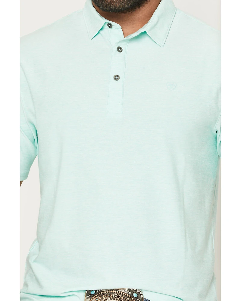 Ariat Men's Charger 2.0 Fitted Short Sleeve Button-Down Polo Shirt