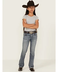 Shyanne Girls' Dawn Studded Pocket Bootcut Stretch Denim Jeans