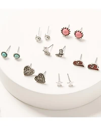 Shyanne Women's Horseshoe Cowgirl Stud Earring Set - 13 Piece