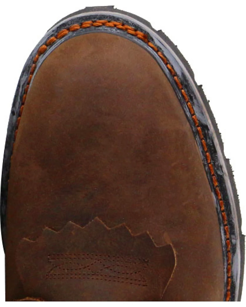 Cody James Men's 8" Mustang Waterproof Lace-Up Kiltie Work Boots - Soft Toe