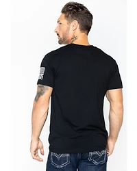 Brothers & Arms Men's Thin Blue Line Short Sleeve Graphic T-Shirt