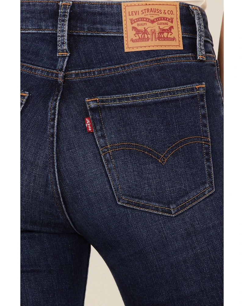 Levi's Women's 726 Dark Wash High-Rise Flare Jeans