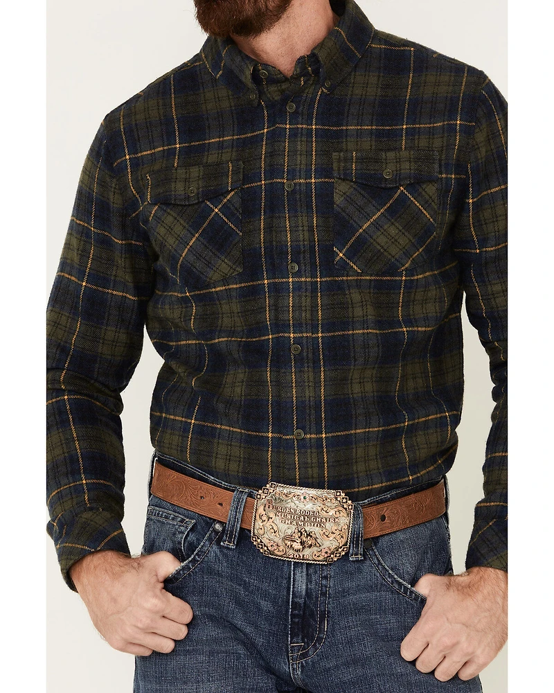 United By Blue Men's Responsible Plaid Long Sleeve Western Flannel Shirt