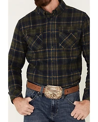United By Blue Men's Responsible Plaid Long Sleeve Western Flannel Shirt