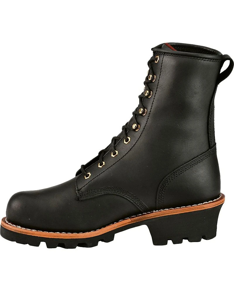 Chippewa Men's 8" Logger Boots - Steel Toe
