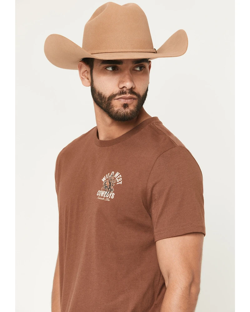 Panhandle Slim Men's Wild West Cowboys Short Sleeve Graphic T-Shirt