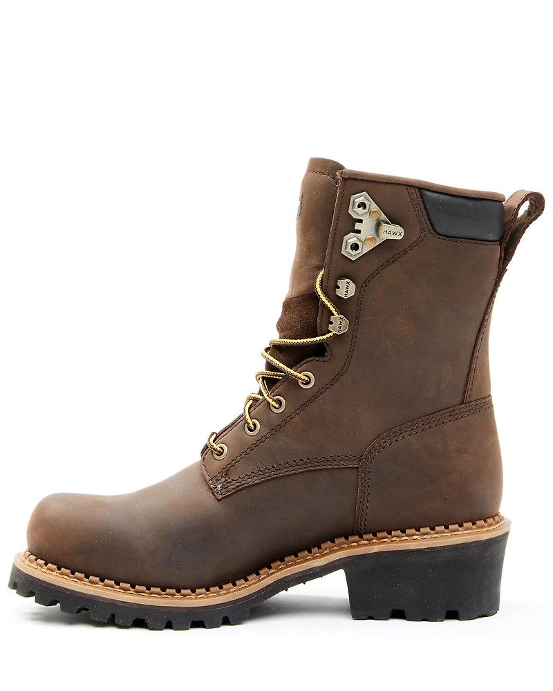 Hawx Men's 8" Waterproof Logger Boots - Soft Toe