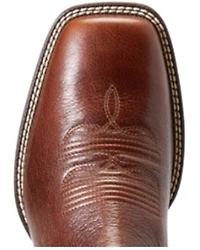 Ariat Men's Booker Bantamweight Royal Brown Ultra Full-Grain Leather Ankle Boot - Broad Square Toe