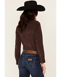 Shyanne Women's Wale Corduroy Long Sleeve Snap Western Shirt